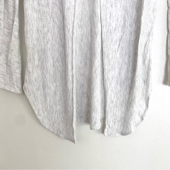 WILFRED XS Light Grey Open Back Crew Neck Long Sleeve Tee - Picture 6 of 12